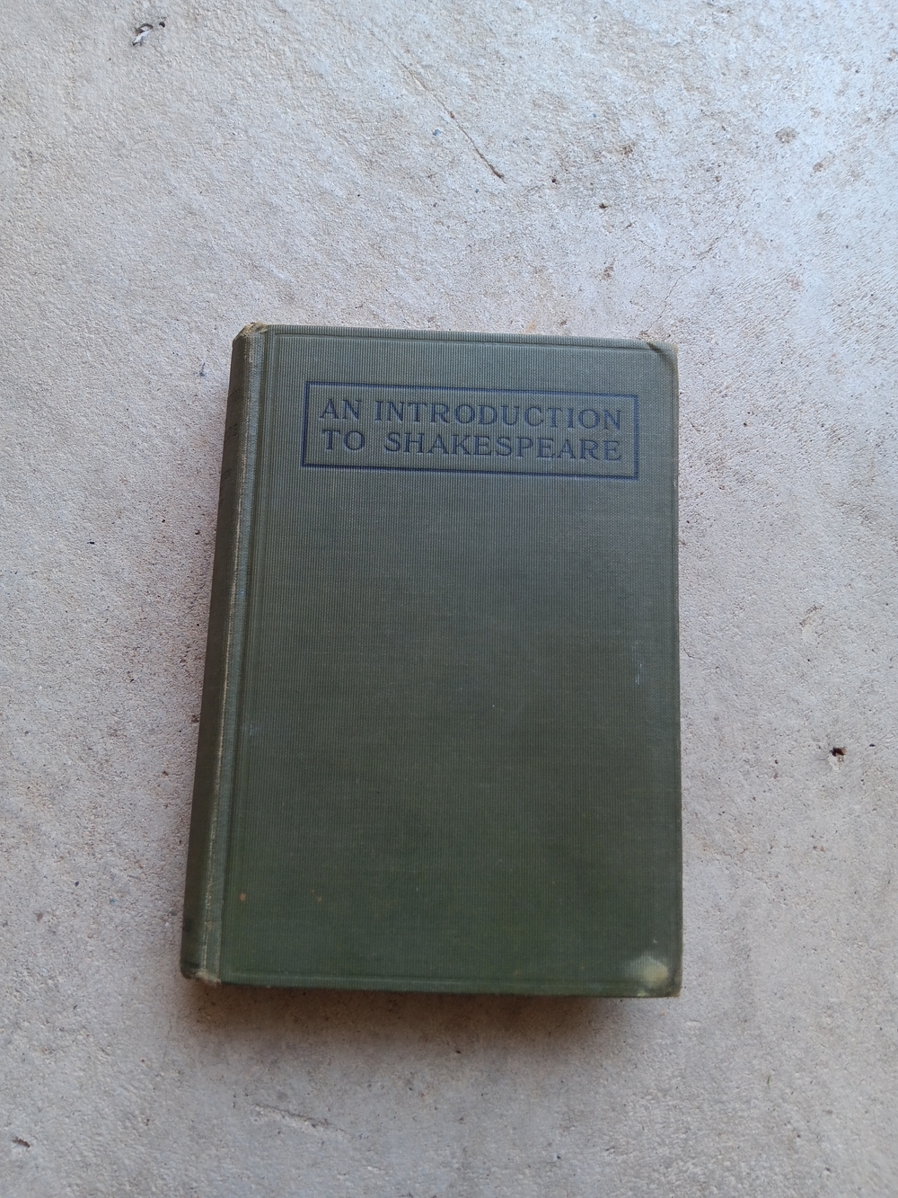 Antique 1910 An Introduction to Shakespeare Book